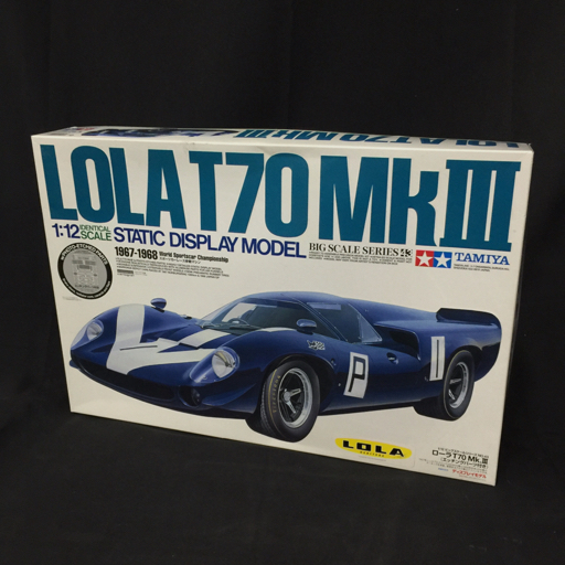 タミヤ 1:12 ローラ T70 Mk3 1967-1968 スポーツカーレース参戦マシン 未組立 プラモデル